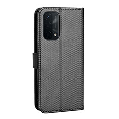 Coque Portefeuille Livre Cuir Etui Clapet BY1 pour Oppo A54 5G Noir