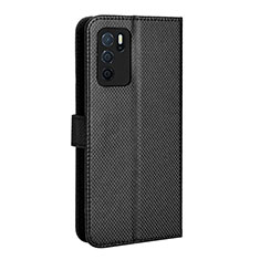 Coque Portefeuille Livre Cuir Etui Clapet BY1 pour Oppo A54s Noir