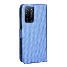 Coque Portefeuille Livre Cuir Etui Clapet BY1 pour Oppo A56 5G Bleu