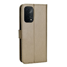 Coque Portefeuille Livre Cuir Etui Clapet BY1 pour Oppo A74 5G Marron