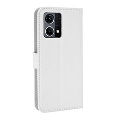 Coque Portefeuille Livre Cuir Etui Clapet BY1 pour Oppo F21 Pro 4G Blanc