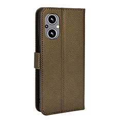 Coque Portefeuille Livre Cuir Etui Clapet BY1 pour Oppo F21 Pro 5G Marron