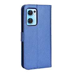 Coque Portefeuille Livre Cuir Etui Clapet BY1 pour Oppo Find X5 Lite 5G Bleu