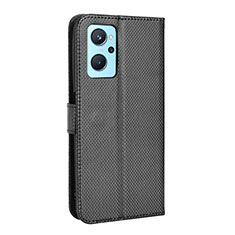 Coque Portefeuille Livre Cuir Etui Clapet BY1 pour Oppo K10 4G Noir