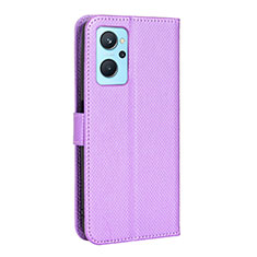 Coque Portefeuille Livre Cuir Etui Clapet BY1 pour Oppo K10 4G Violet