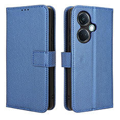 Coque Portefeuille Livre Cuir Etui Clapet BY1 pour Oppo K11 5G Bleu