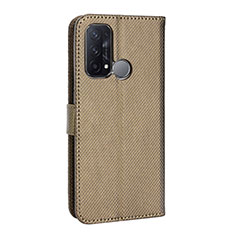 Coque Portefeuille Livre Cuir Etui Clapet BY1 pour Oppo Reno5 A Marron