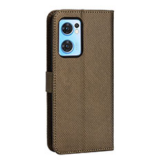 Coque Portefeuille Livre Cuir Etui Clapet BY1 pour Oppo Reno7 5G Marron