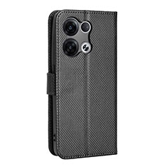 Coque Portefeuille Livre Cuir Etui Clapet BY1 pour Oppo Reno8 5G Noir