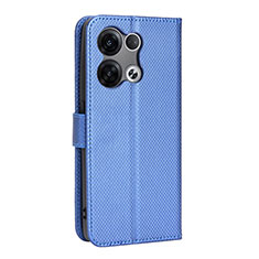 Coque Portefeuille Livre Cuir Etui Clapet BY1 pour Oppo Reno8 Pro 5G Bleu