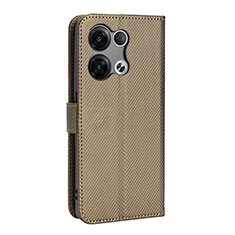 Coque Portefeuille Livre Cuir Etui Clapet BY1 pour Oppo Reno8 Pro 5G Marron