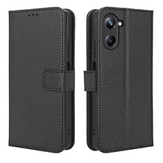 Coque Portefeuille Livre Cuir Etui Clapet BY1 pour Realme 10 4G Noir