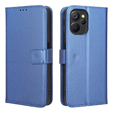 Coque Portefeuille Livre Cuir Etui Clapet BY1 pour Realme 10 5G Bleu