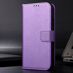 Coque Portefeuille Livre Cuir Etui Clapet BY1 pour Realme 8 4G Violet