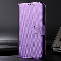 Coque Portefeuille Livre Cuir Etui Clapet BY1 pour Realme 8i Violet