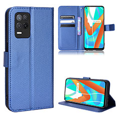 Coque Portefeuille Livre Cuir Etui Clapet BY1 pour Realme 8s 5G Bleu