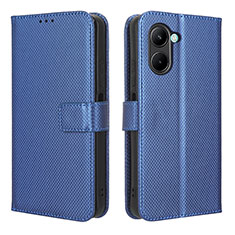 Coque Portefeuille Livre Cuir Etui Clapet BY1 pour Realme C33 (2023) Bleu