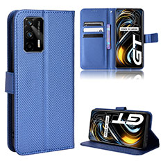 Coque Portefeuille Livre Cuir Etui Clapet BY1 pour Realme GT Neo 2T 5G Bleu