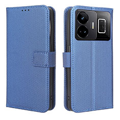 Coque Portefeuille Livre Cuir Etui Clapet BY1 pour Realme GT Neo5 240W 5G Bleu