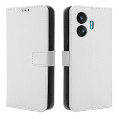 Coque Portefeuille Livre Cuir Etui Clapet BY1 pour Realme GT Neo5 SE 5G Blanc