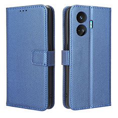 Coque Portefeuille Livre Cuir Etui Clapet BY1 pour Realme GT Neo5 SE 5G Bleu