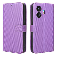 Coque Portefeuille Livre Cuir Etui Clapet BY1 pour Realme GT Neo5 SE 5G Violet