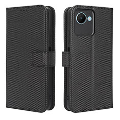 Coque Portefeuille Livre Cuir Etui Clapet BY1 pour Realme Narzo 50i Prime Noir