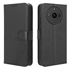 Coque Portefeuille Livre Cuir Etui Clapet BY1 pour Realme Narzo 60 5G Noir