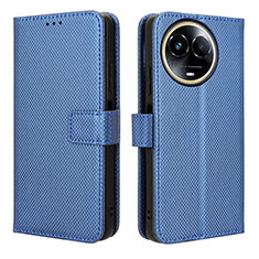 Coque Portefeuille Livre Cuir Etui Clapet BY1 pour Realme Narzo 60x 5G Bleu