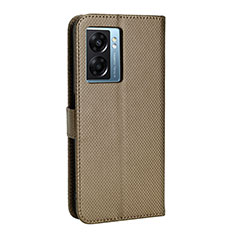 Coque Portefeuille Livre Cuir Etui Clapet BY1 pour Realme Q5i 5G Marron