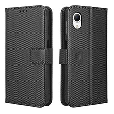 Coque Portefeuille Livre Cuir Etui Clapet BY1 pour Samsung Galaxy A23 5G SC-56C Noir