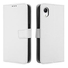 Coque Portefeuille Livre Cuir Etui Clapet BY1 pour Samsung Galaxy A23s Blanc
