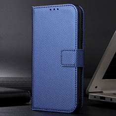 Coque Portefeuille Livre Cuir Etui Clapet BY1 pour Samsung Galaxy F02S SM-E025F Bleu