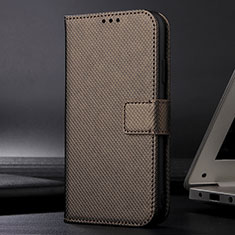 Coque Portefeuille Livre Cuir Etui Clapet BY1 pour Samsung Galaxy S22 Plus 5G Marron