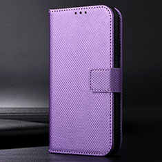 Coque Portefeuille Livre Cuir Etui Clapet BY1 pour Sharp Aquos Sense6 Violet