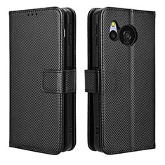 Coque Portefeuille Livre Cuir Etui Clapet BY1 pour Sharp Aquos Sense8 Noir