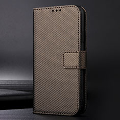 Coque Portefeuille Livre Cuir Etui Clapet BY1 pour Sharp Aquos Zero6 Marron