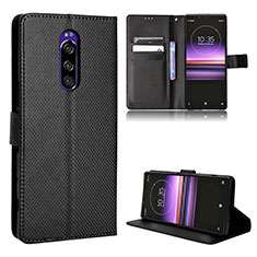 Coque Portefeuille Livre Cuir Etui Clapet BY1 pour Sony Xperia 1 Noir