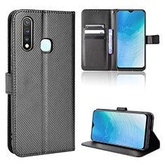 Coque Portefeuille Livre Cuir Etui Clapet BY1 pour Vivo iQOO U3 4G Noir