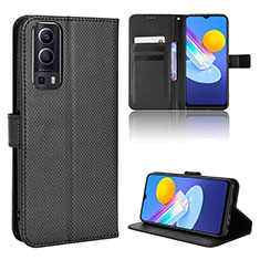 Coque Portefeuille Livre Cuir Etui Clapet BY1 pour Vivo iQOO Z3 5G Noir