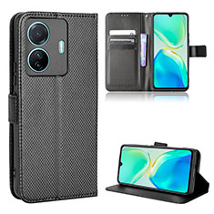 Coque Portefeuille Livre Cuir Etui Clapet BY1 pour Vivo iQOO Z6 Pro 5G Noir