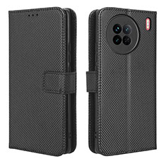 Coque Portefeuille Livre Cuir Etui Clapet BY1 pour Vivo X90 5G Noir