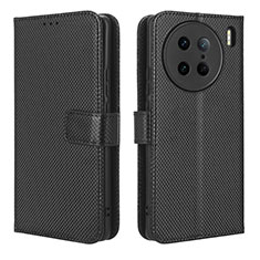 Coque Portefeuille Livre Cuir Etui Clapet BY1 pour Vivo X90 Pro 5G Noir