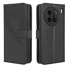 Coque Portefeuille Livre Cuir Etui Clapet BY1 pour Vivo X90 Pro+ Plus 5G Noir