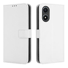 Coque Portefeuille Livre Cuir Etui Clapet BY1 pour Vivo Y02S Blanc