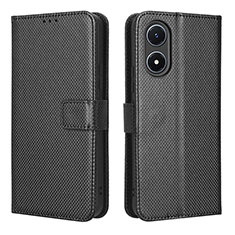 Coque Portefeuille Livre Cuir Etui Clapet BY1 pour Vivo Y02S Noir