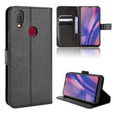 Coque Portefeuille Livre Cuir Etui Clapet BY1 pour Vivo Y11 Noir