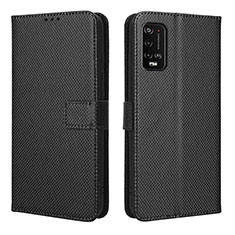 Coque Portefeuille Livre Cuir Etui Clapet BY1 pour Wiko Power U10 Noir