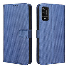 Coque Portefeuille Livre Cuir Etui Clapet BY1 pour Wiko Power U20 Bleu