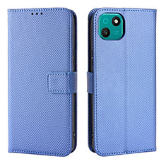 Coque Portefeuille Livre Cuir Etui Clapet BY1 pour Wiko T10 Bleu